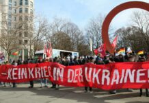 Flugblatt: „Nein zum Krieg! heißt Nein zur AfD“